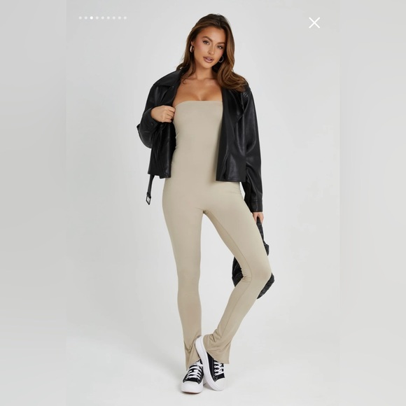 MESHKI Strapless Jumpsuit - Picture 4 of 7